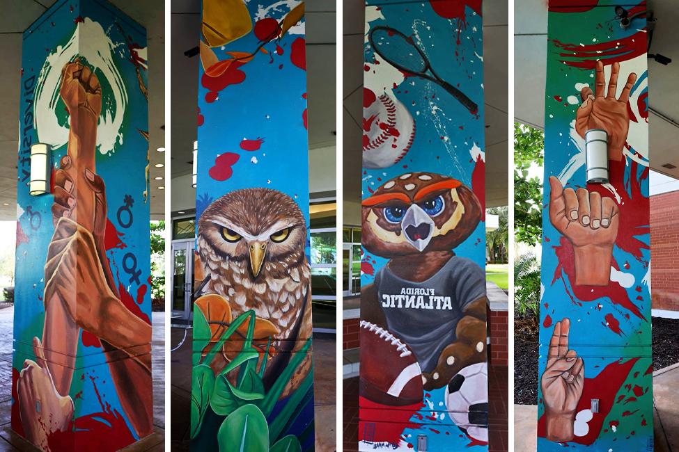 The Davie Campus Liberal Arts Breezeway Receives a Colorful Update